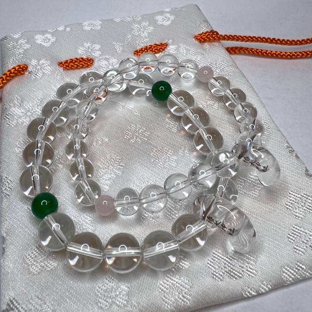 Magatama Bracelet – Salmon | Kumihimo With Beads