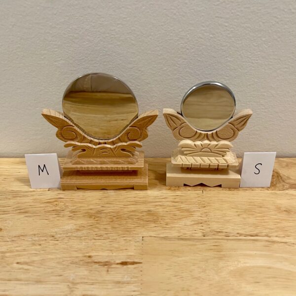 Comparison of small and medium mirrors